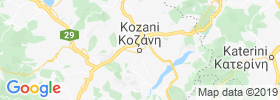 Kozani map